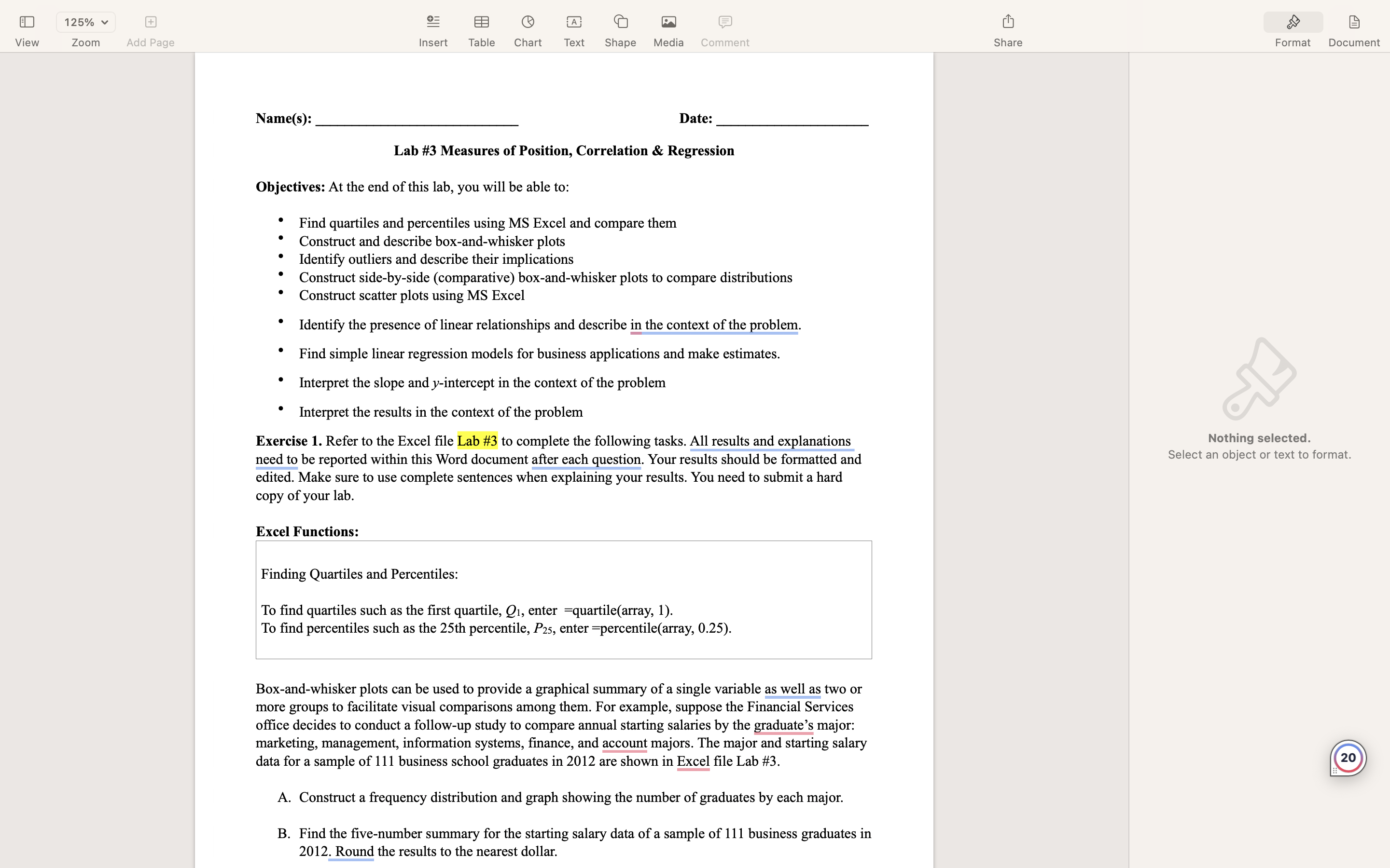 View 125% v Zoom e= @ mm QO Gl o Insert Table