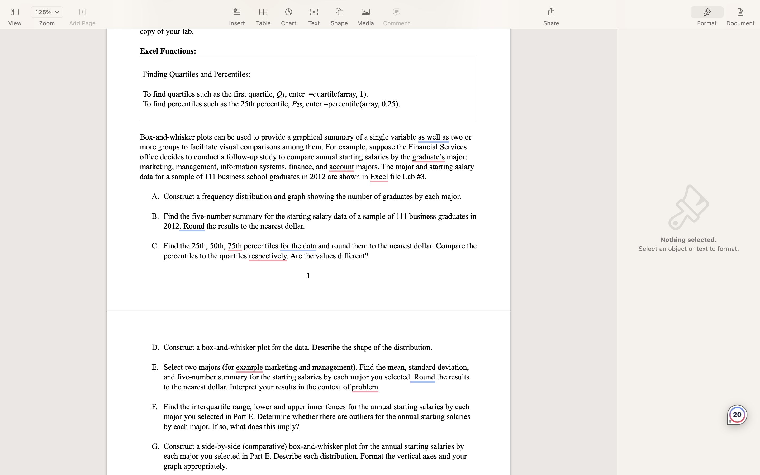 View 125% v Zoom e= @ mm QO Gl o Insert Table