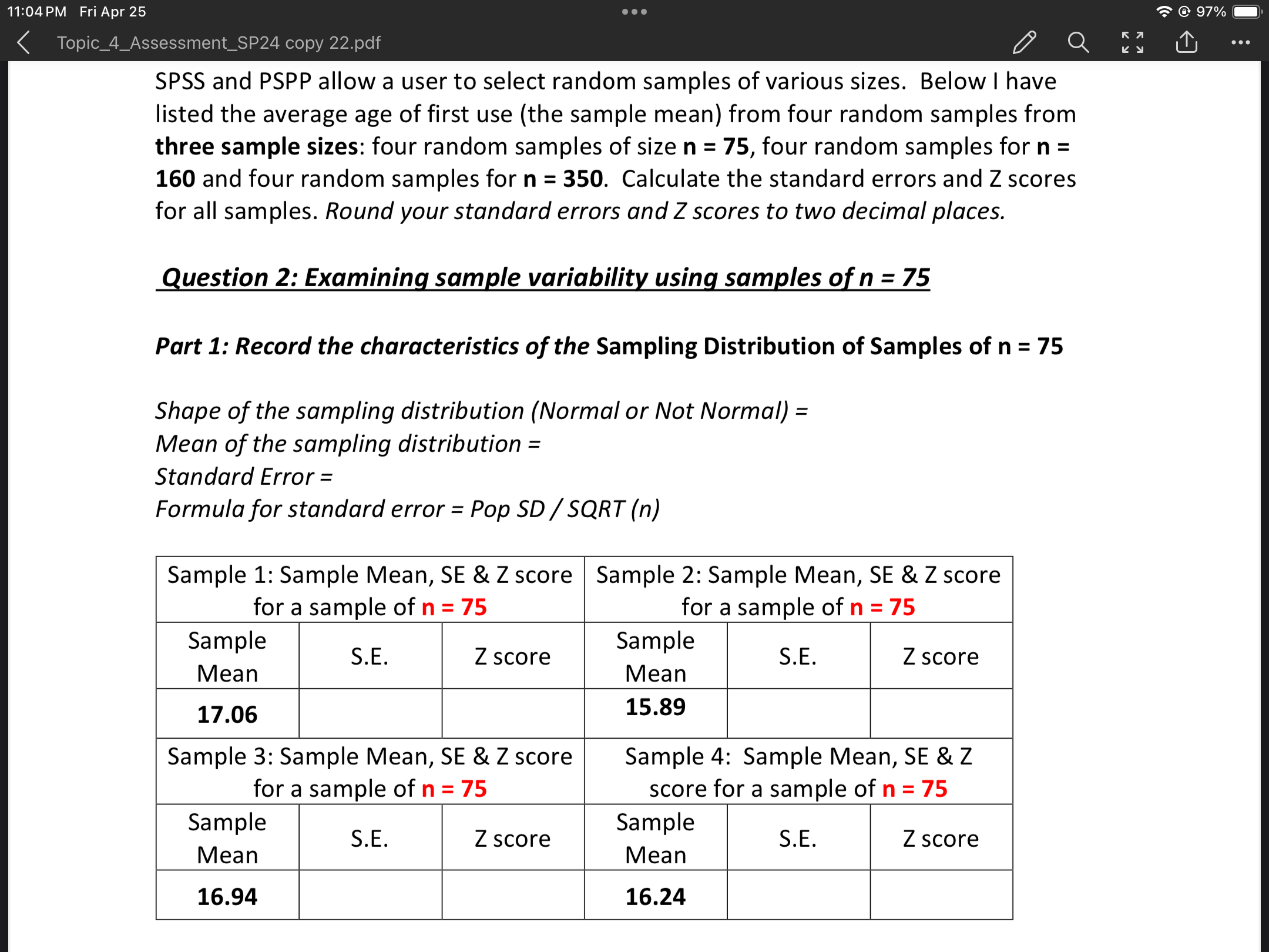 11:04PM FriApr 25 < Topic_4_Assessment_SP24 copy