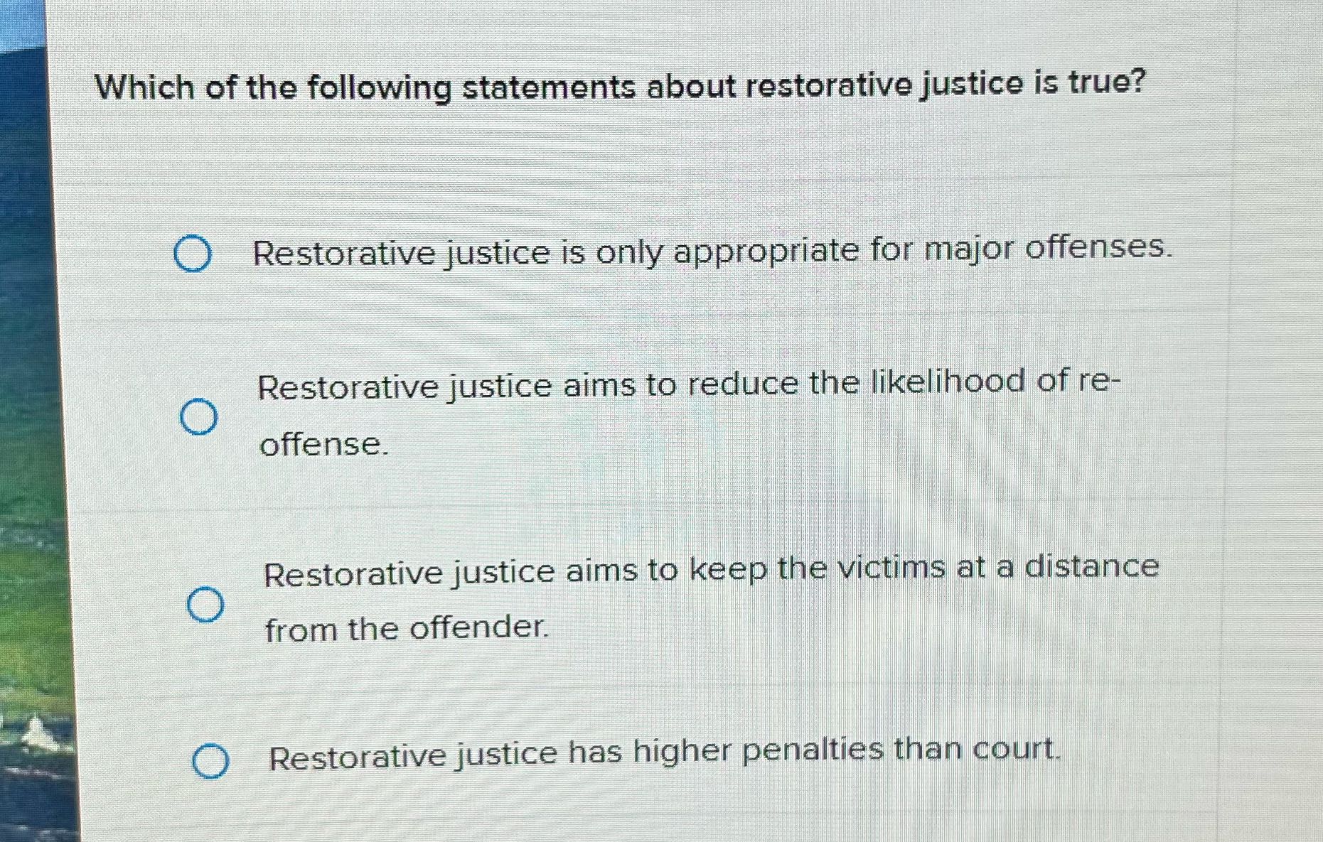 S Which of the following statements about