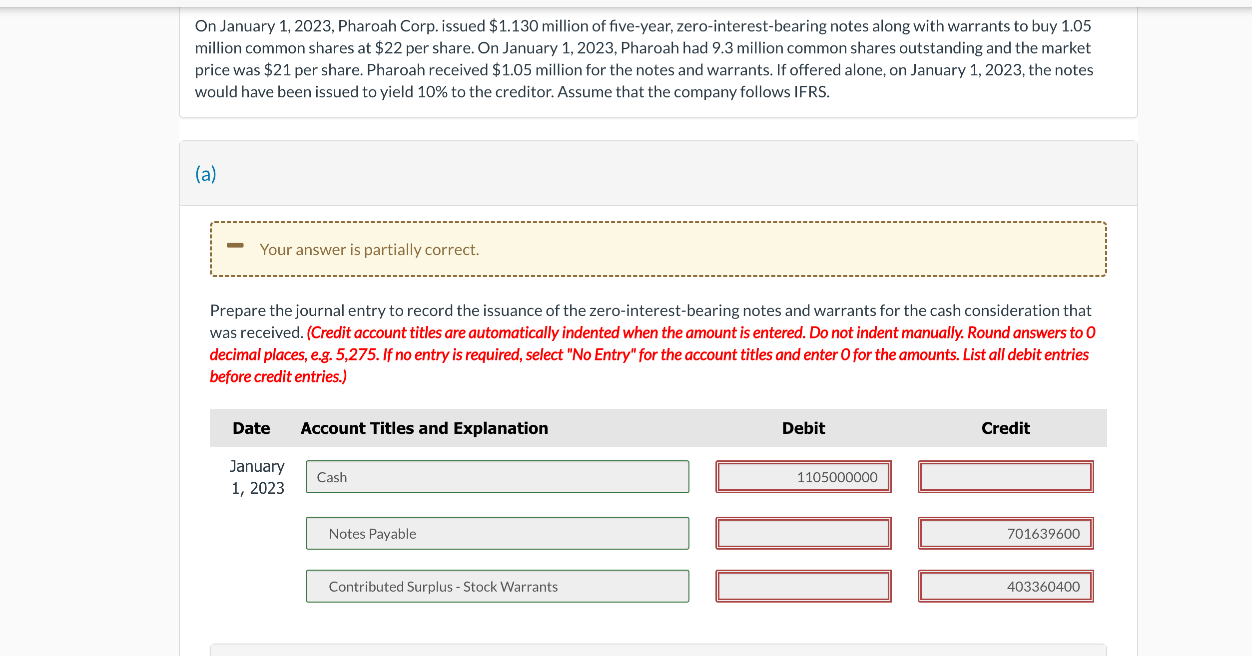 ? On January 1, 2023, Pharoah Corp. issued $1.130