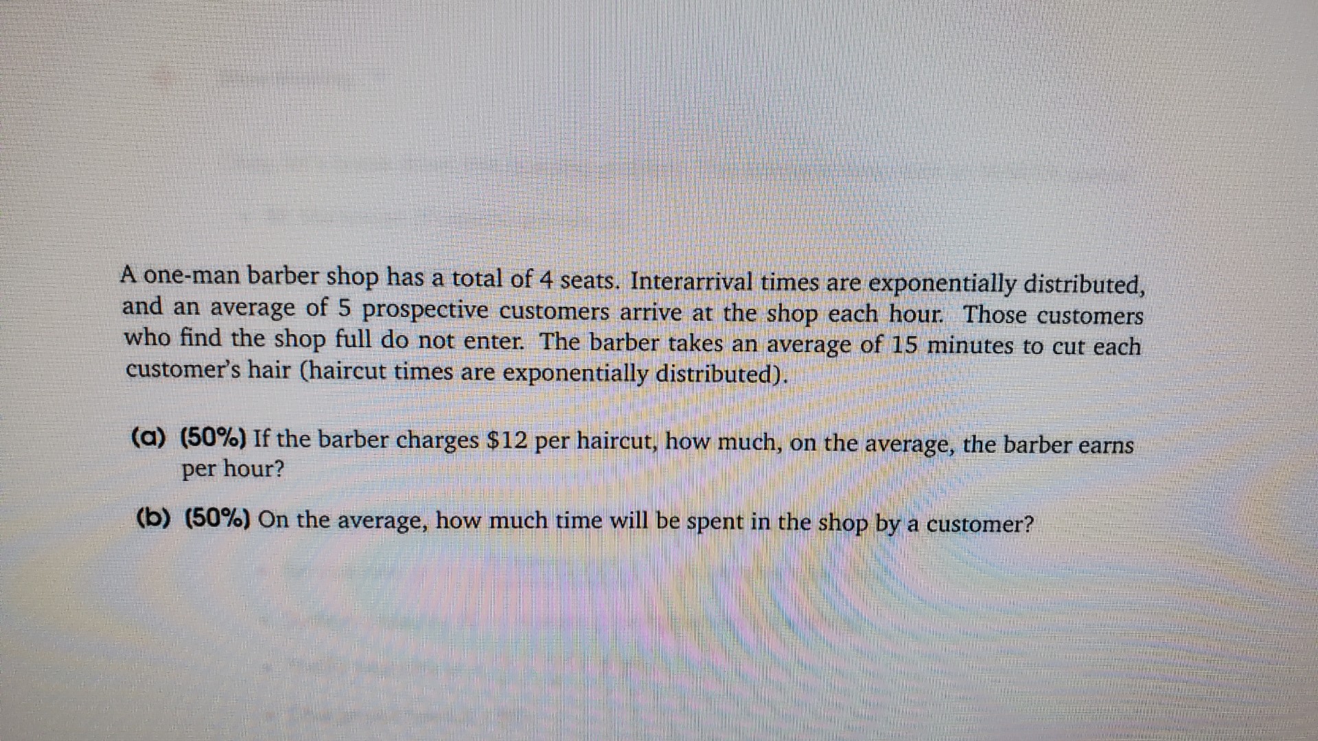 I need to show work and answer for part (a) and