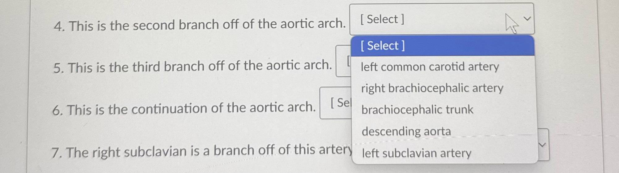 Answer question four 4. This is the second branch