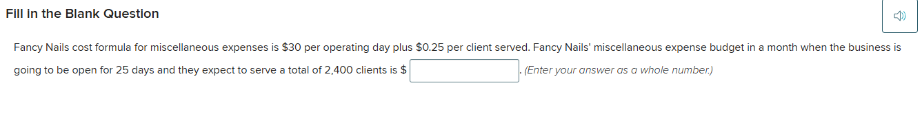 ? Fill in the Blank Question Fancy Nails cost