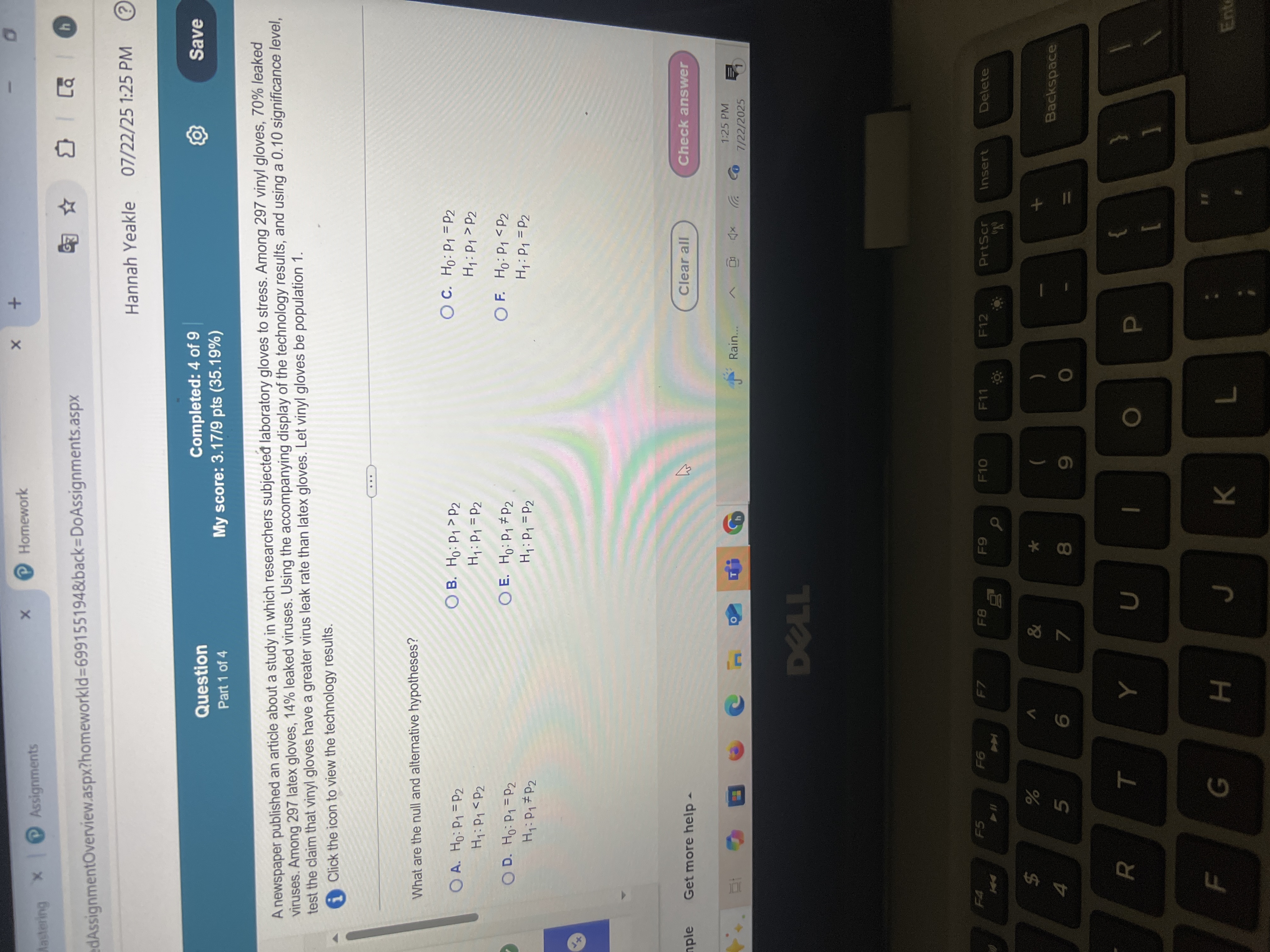 X + X Homework Mastering * @ Assignments h