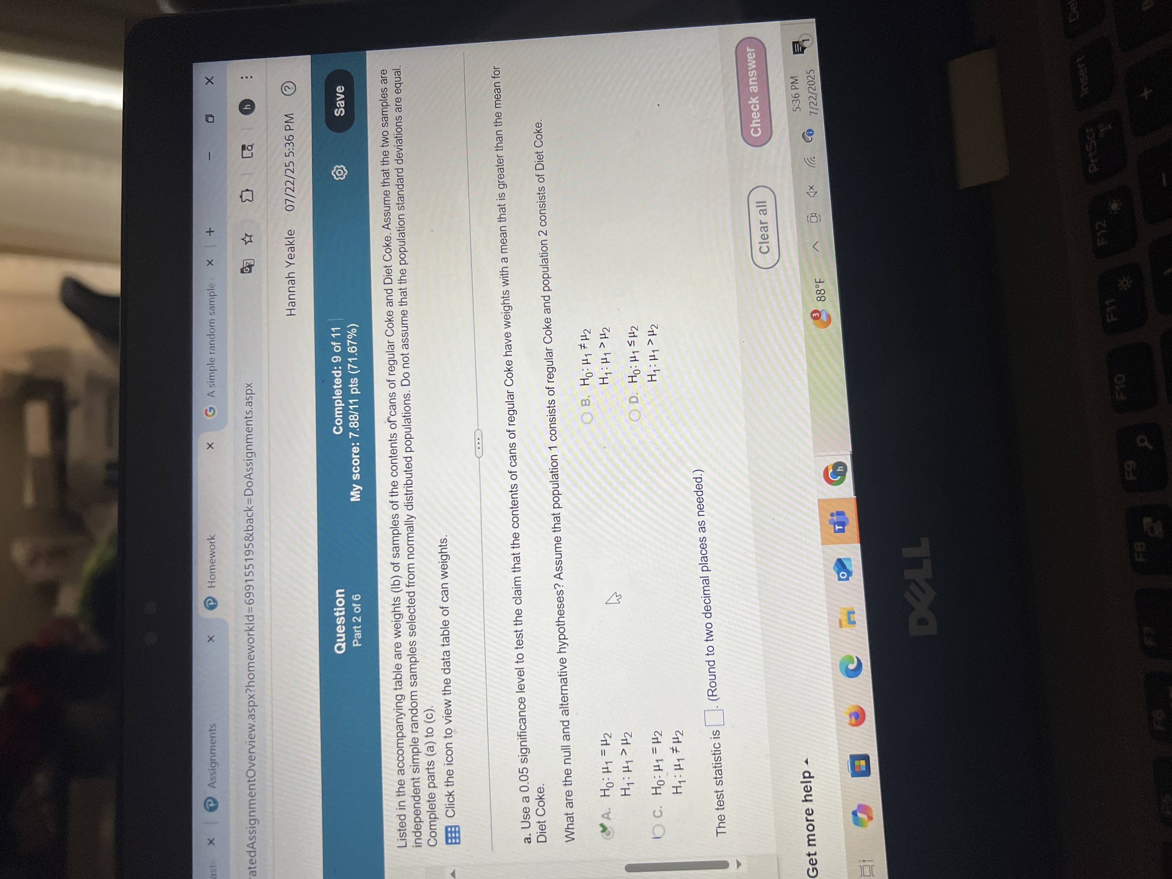 ast x Assignments X P Homework X GA simple random