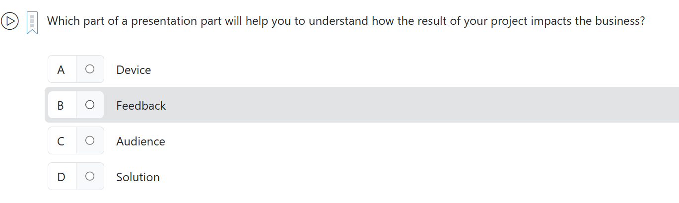 ? Which part of a presentation part will help you