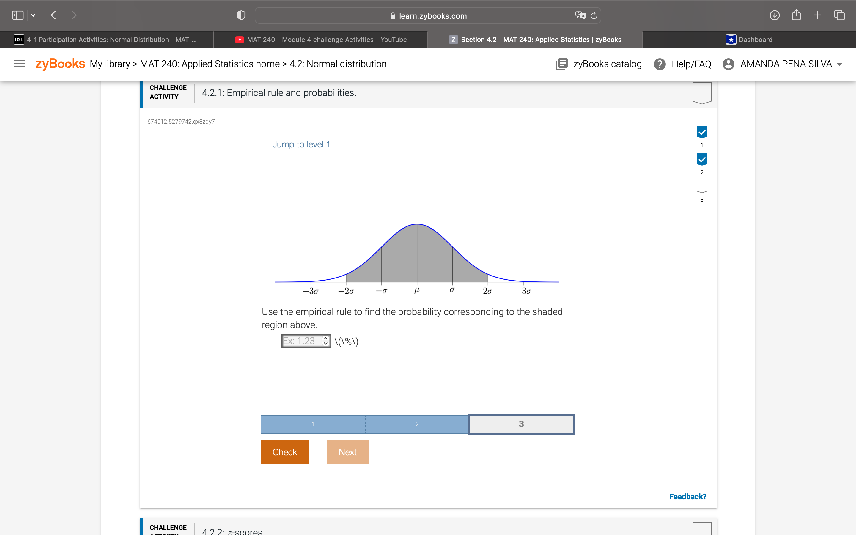 < learn.zybooks.com + D2L 4-1 Participation