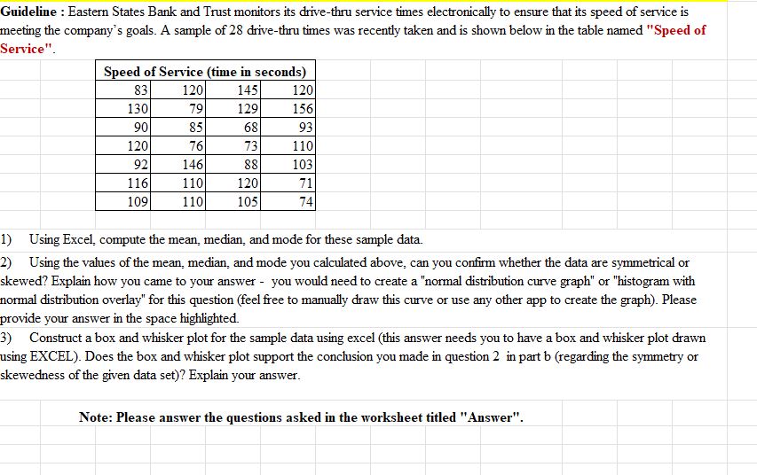 Guideline : Eastern States Bank and Trust
