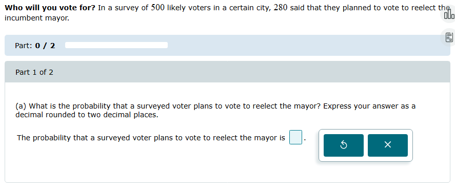? Who will you vote for? In a survey of 500