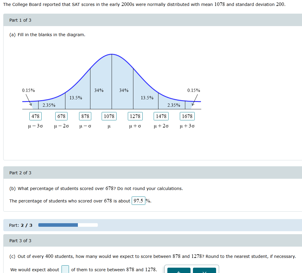 (c)Out of every 400 students, how many would we