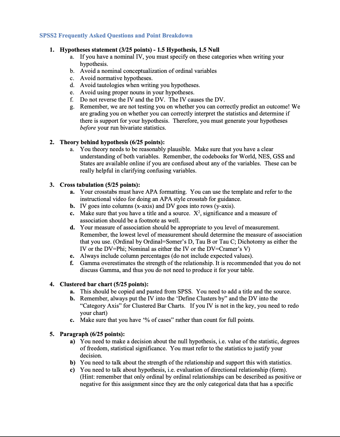 I have a pdf instructions for SPSS assignment and