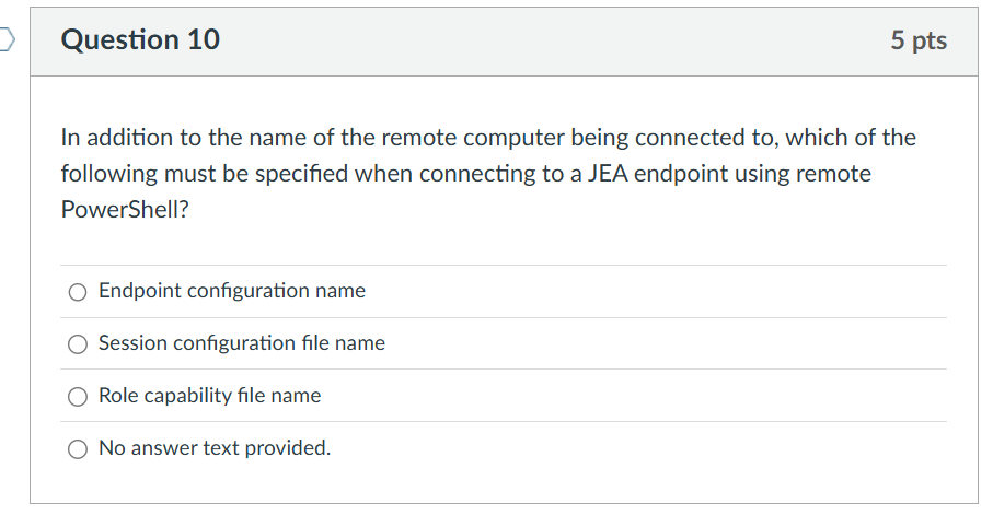 s LJ Question 10 5 pts In addition to the name of