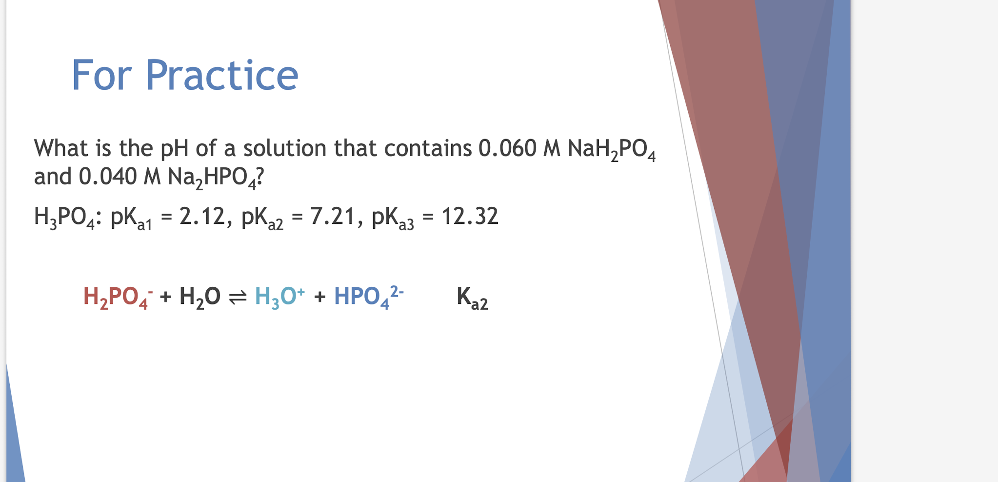 explain For Practice What is the pH of a solution