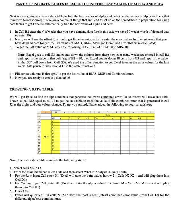 6. PART 1: DEVELOPING A FORECAST USING