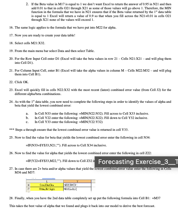 6. PART 1: DEVELOPING A FORECAST USING