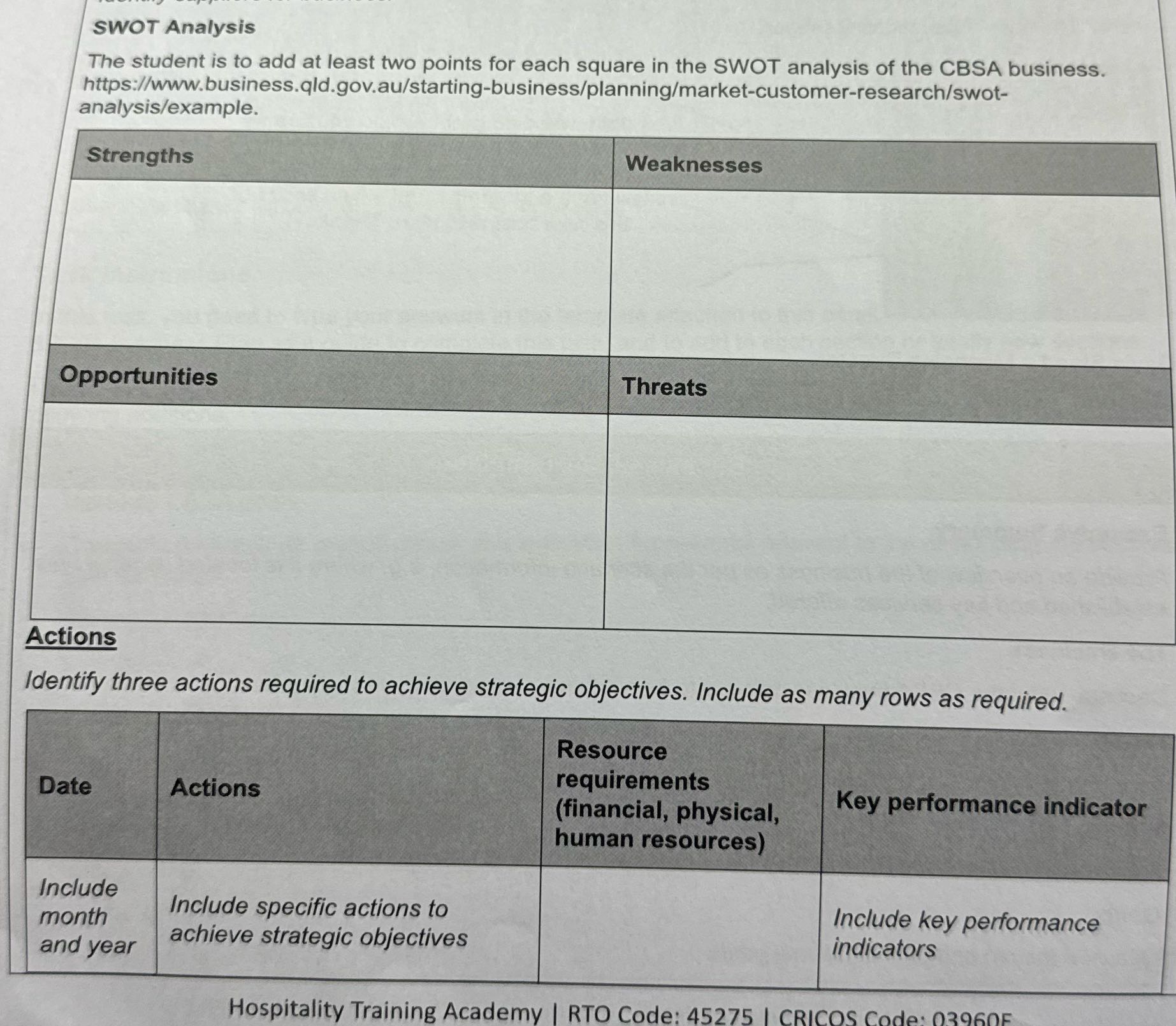 I need coreect answer SWOT Analysis The student
