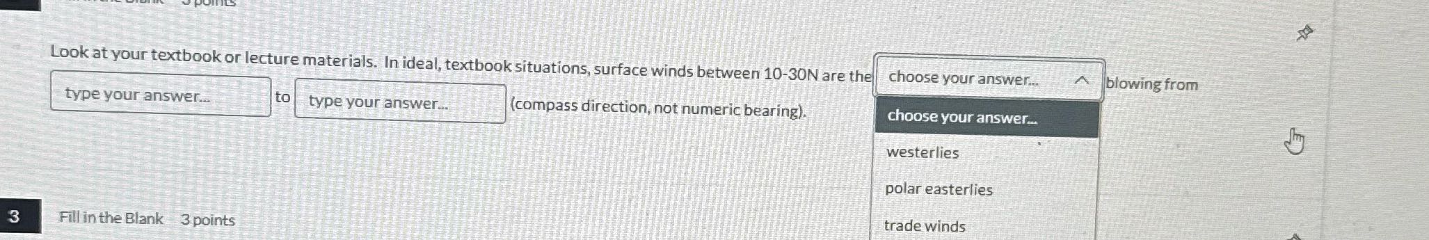 ? Look at your textbook or lecture materials. In