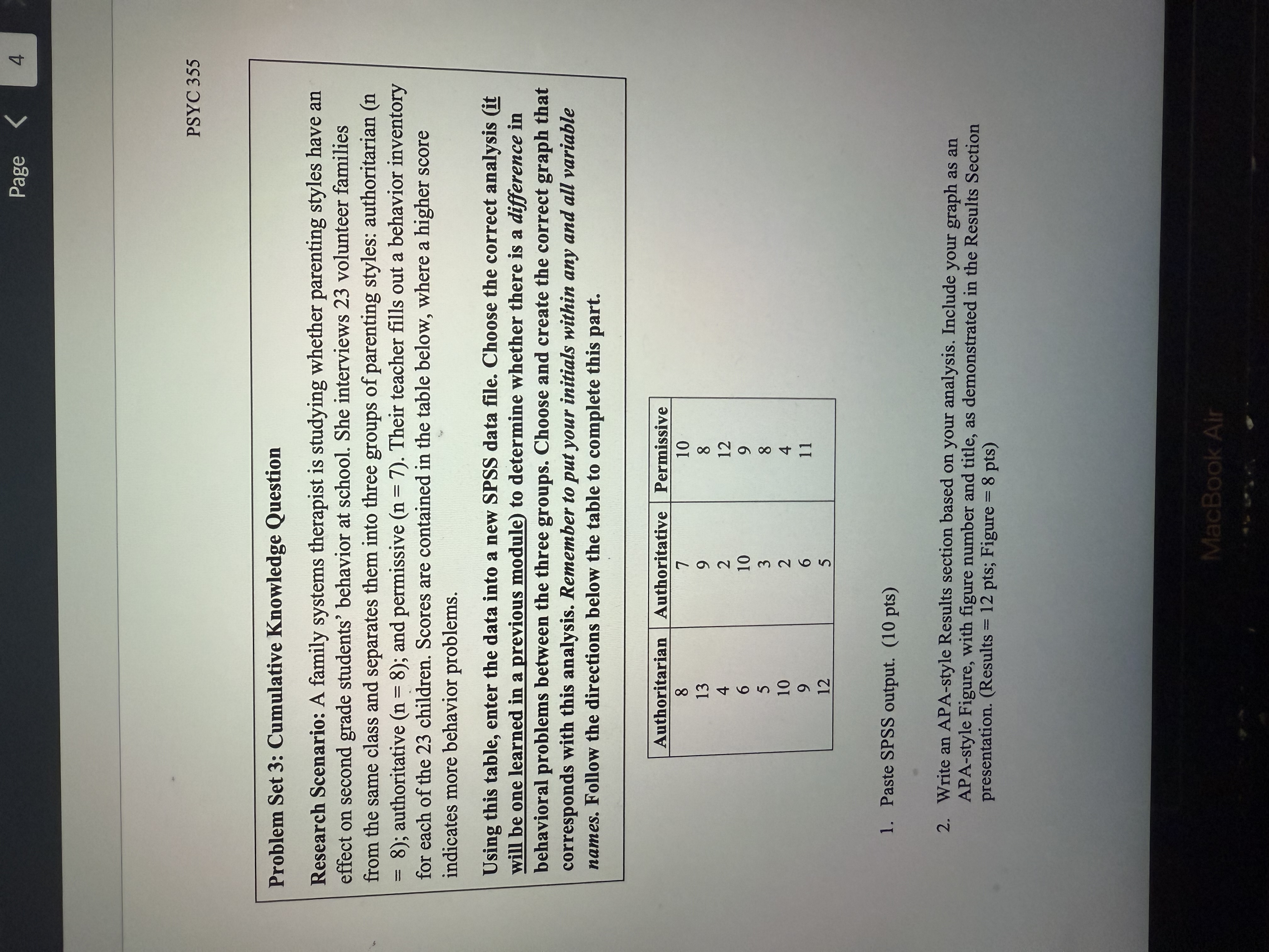 SPSS HOMEWORK: TWO-WAY ANOVA ASSIGNMENT need