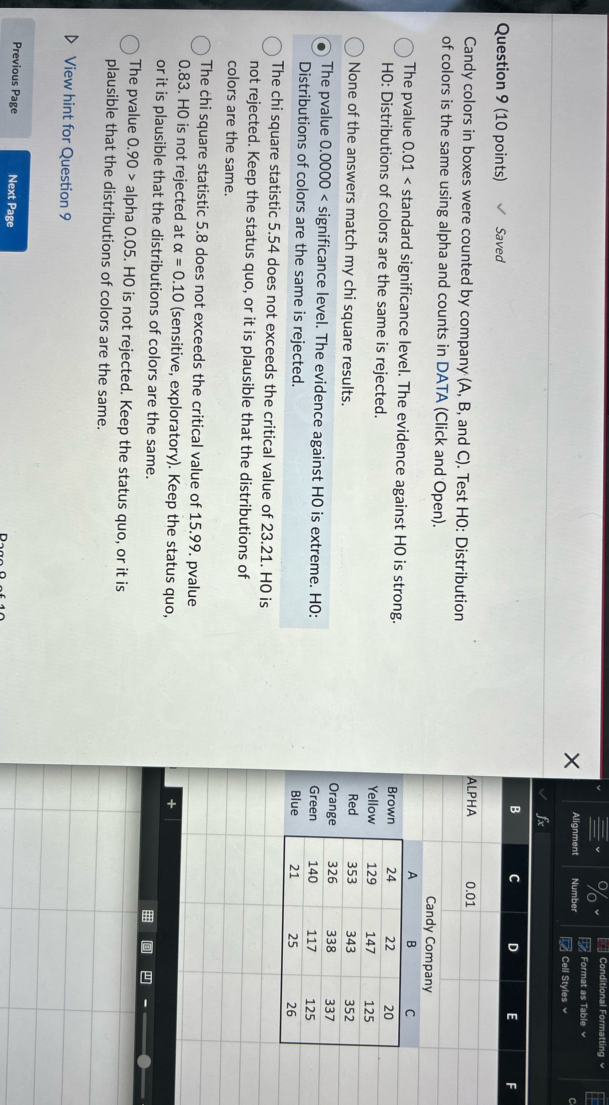 Is my answer correct? Conditional Formatting
