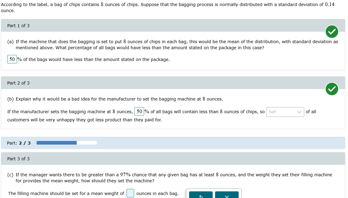 (c)If the manager wants there to be greater than