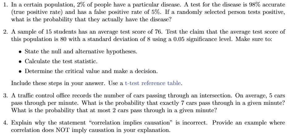 L. In a certain population, 2% of people have a