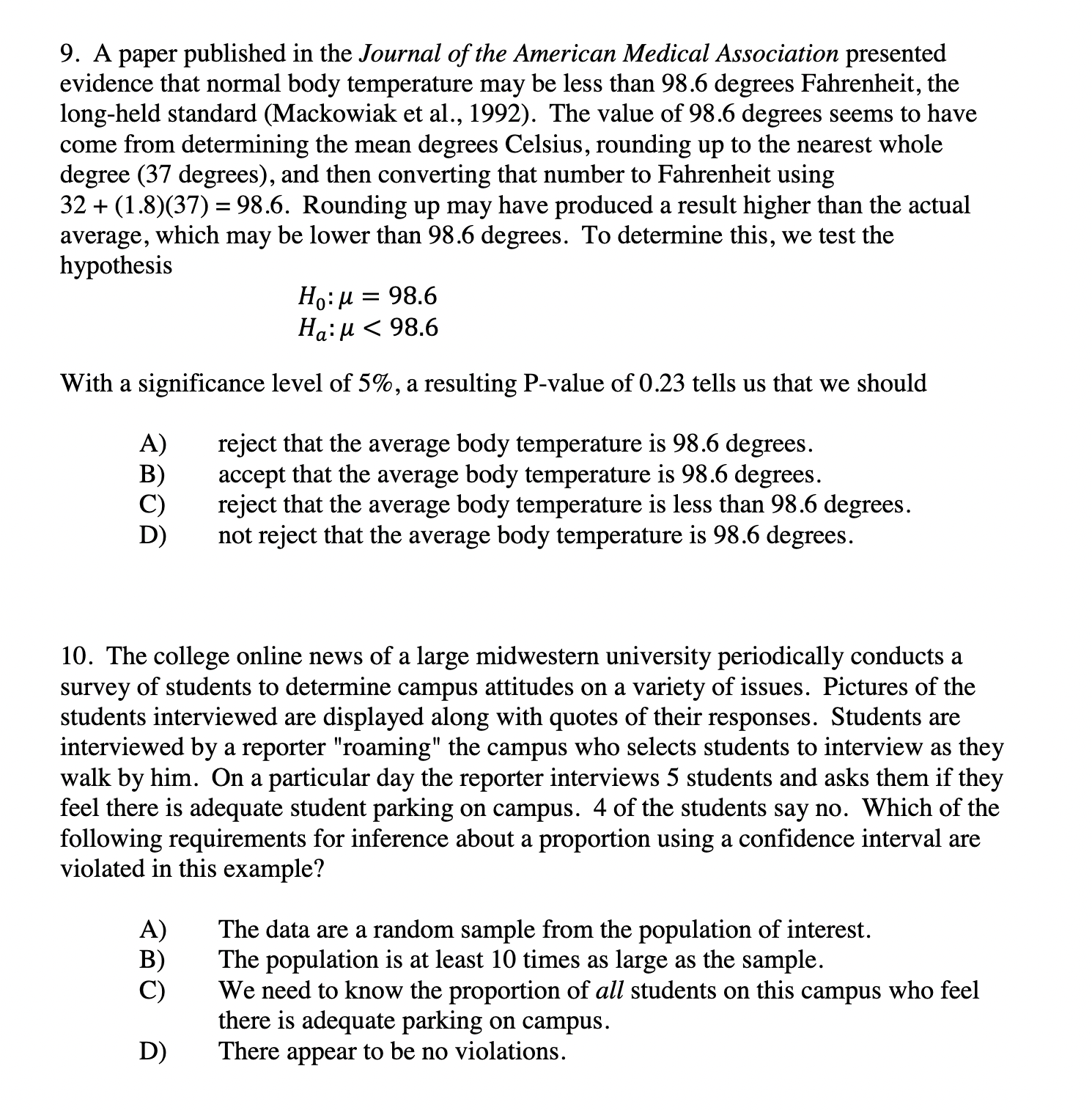 answer these 9. A paper published in the Journal