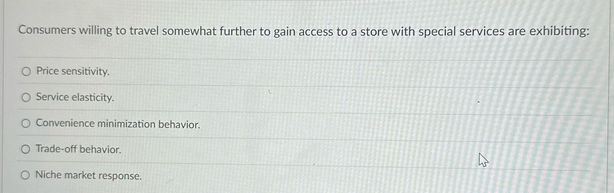 ? Consumers willing to travel somewhat further to