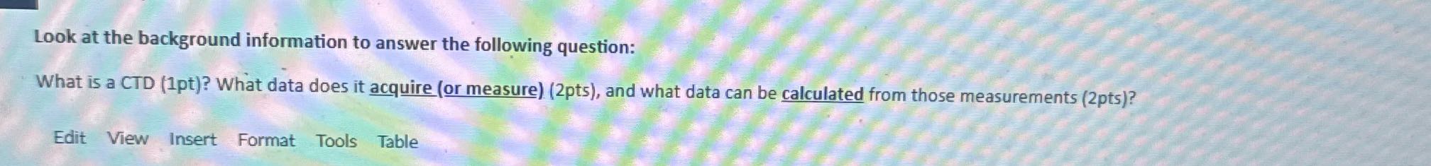 ? Look at the background information to answer