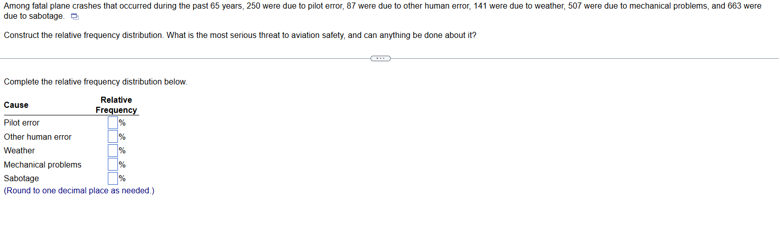 Among fatal plane crashes that occurred during