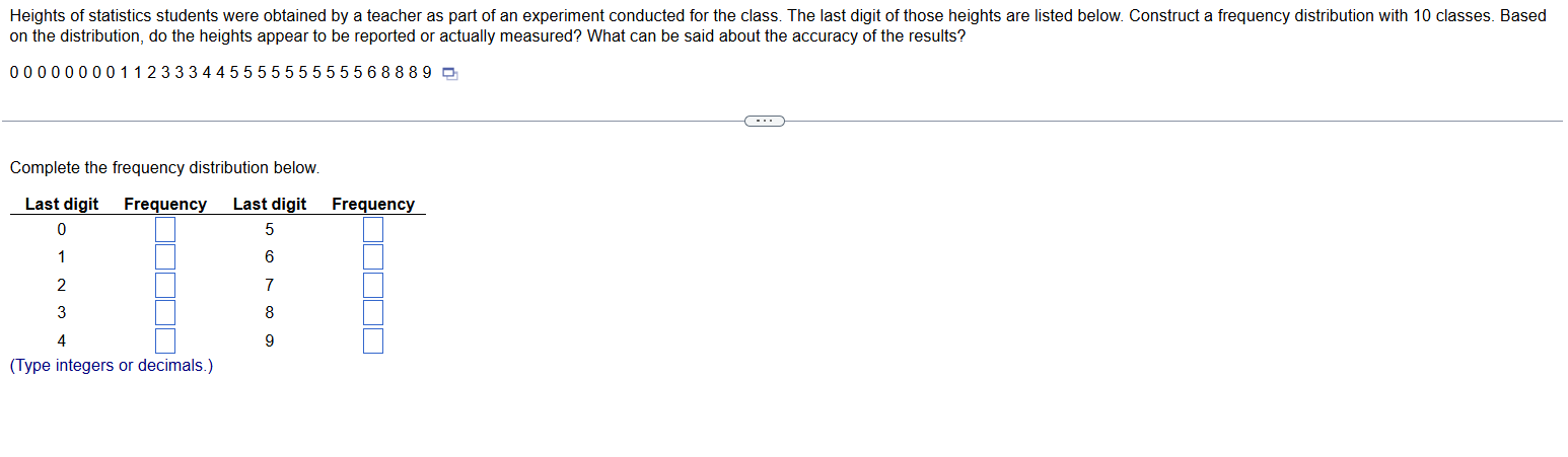 Heights of statistics students were obtained by a