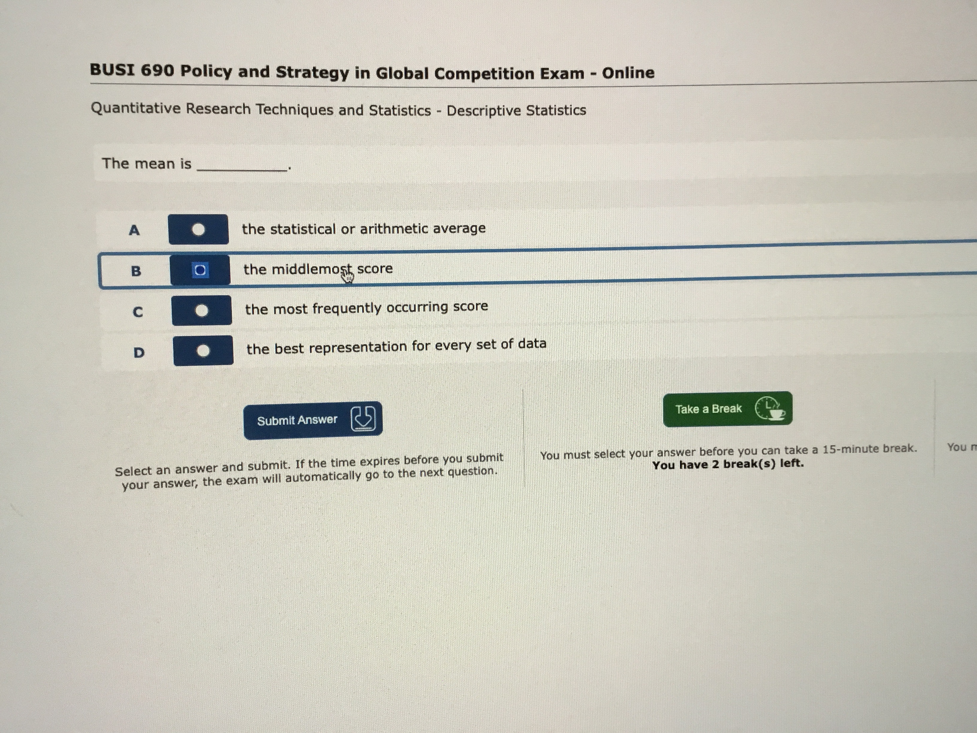 BUSI 690 Policy and Strategy in Global