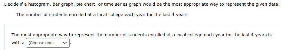 The most appropriate way to represent the number