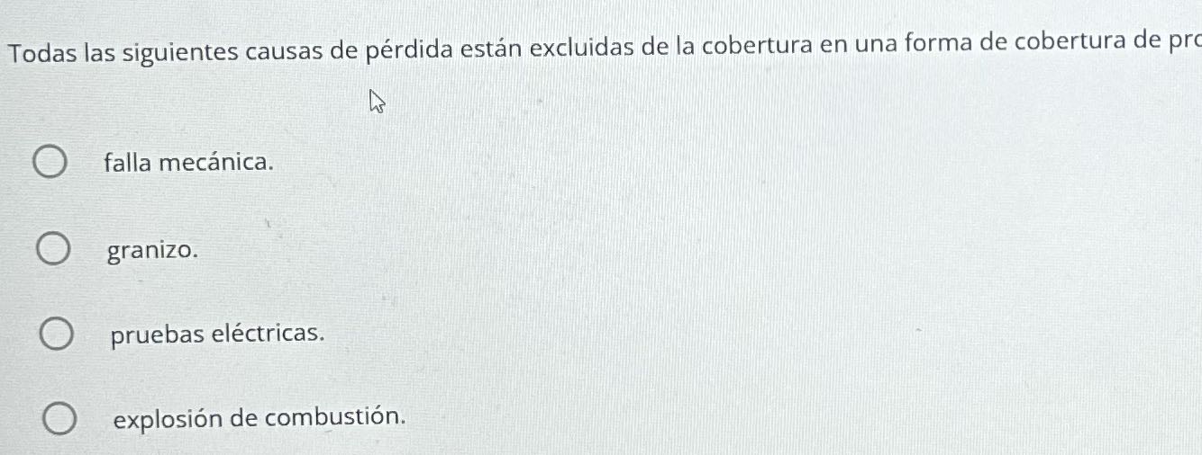 Averas de equipos Todas las siguientes causas de