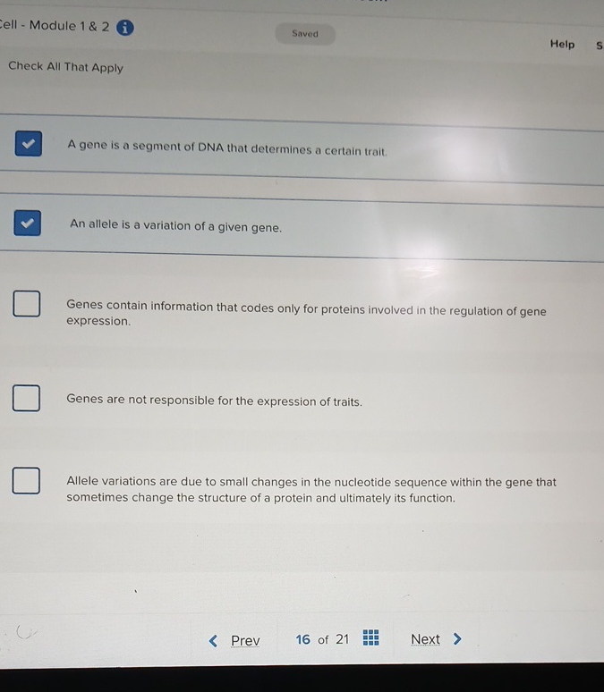 Is the bottom answer correct to ell - Module 1 &
