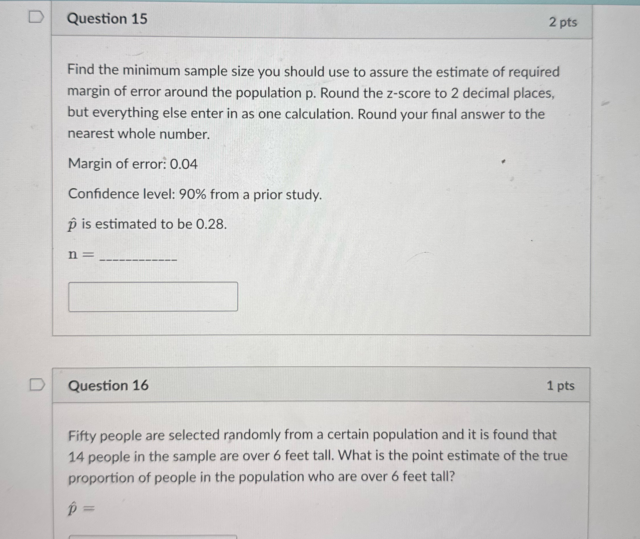 Please answer 15 and 16 D Question 15 2 pts Find