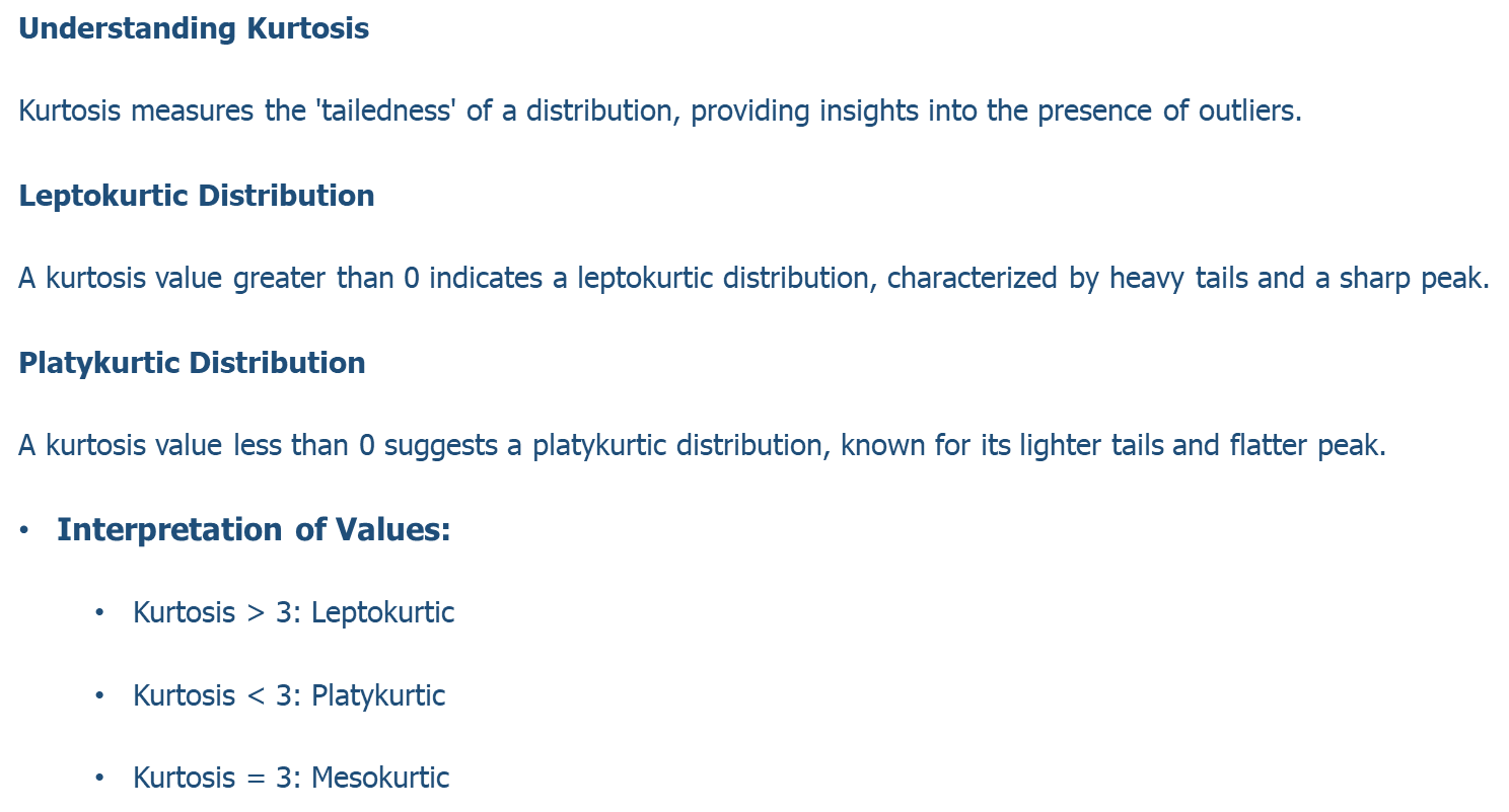 interpreting the values in simple terms: