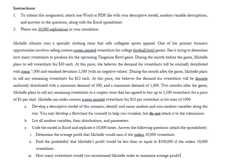 Instructions: 1. To submit this assignment,