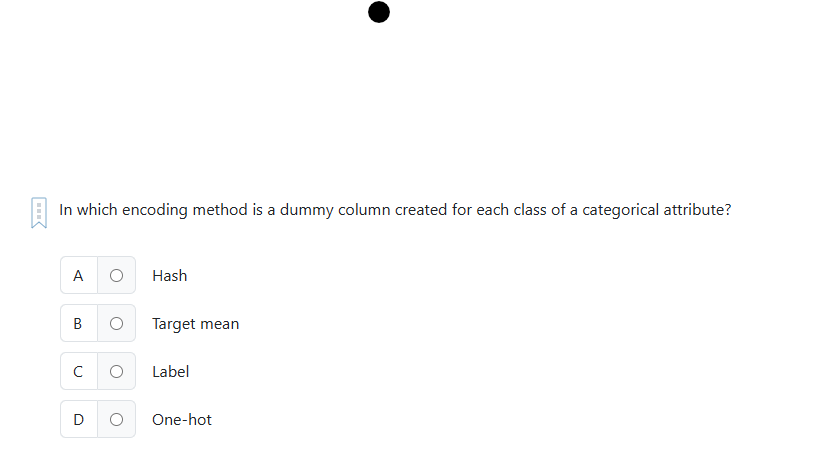 ? In which encoding method is a dummy column