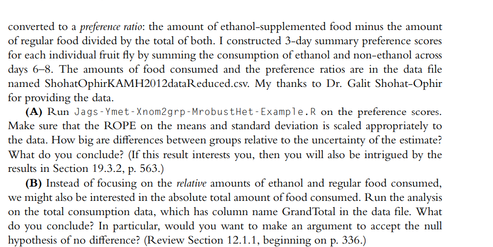 All must be done using R Complete these codes to