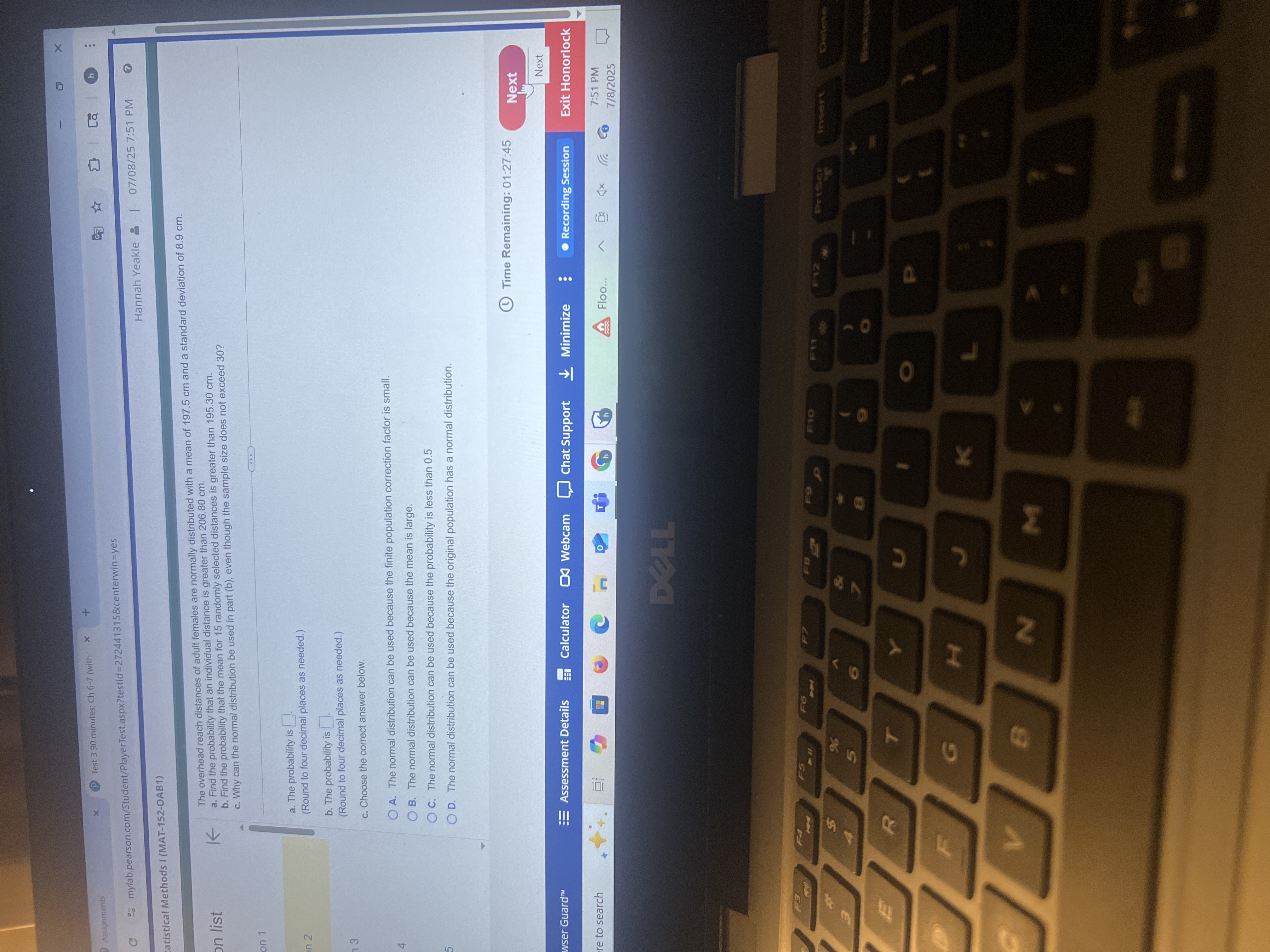 X Assignments x Test 3 90 minutes: Ch 6-7 (with x