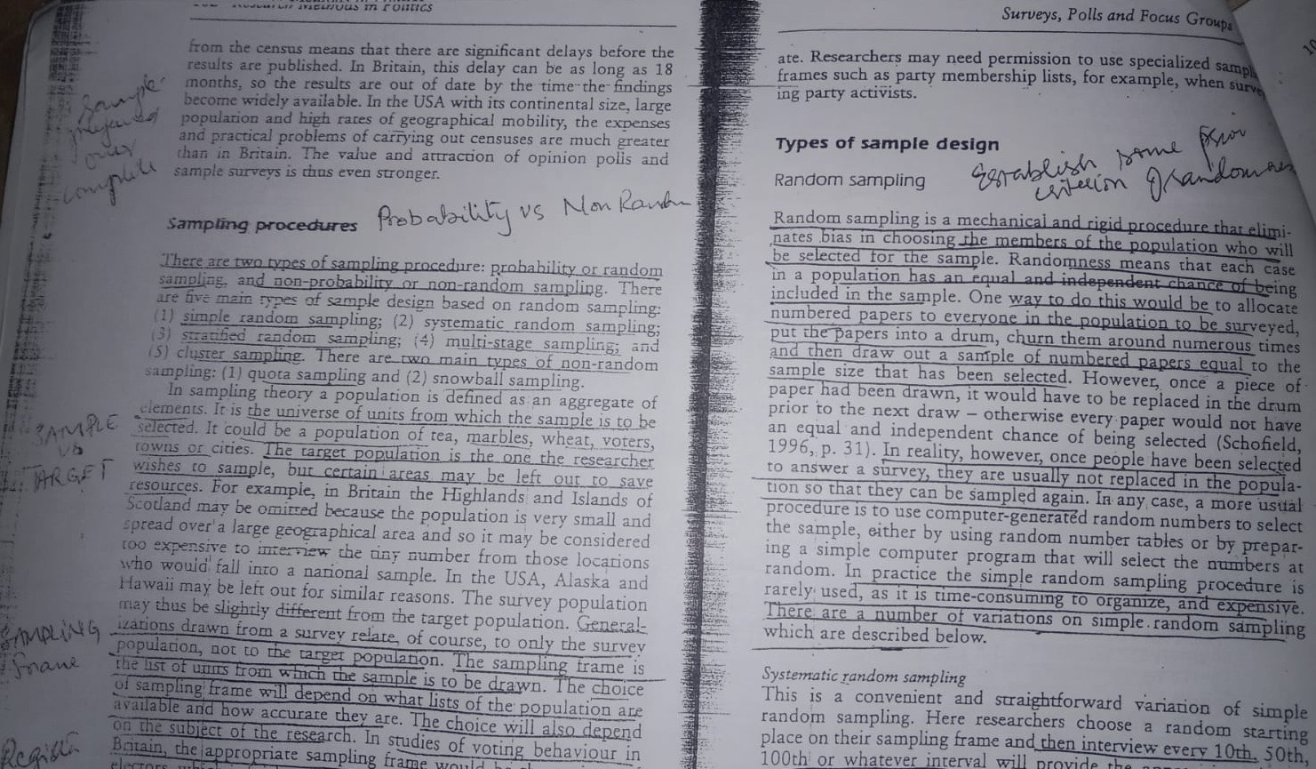 Surveys, Polls and Focus Groups from the census