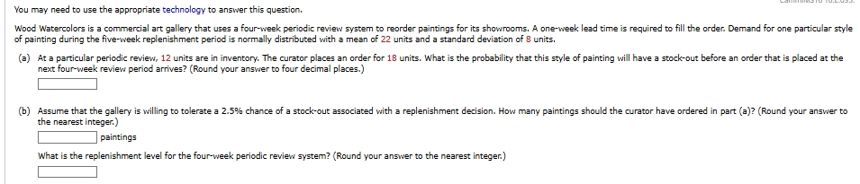 (a)At a particular periodic review, 12 units are