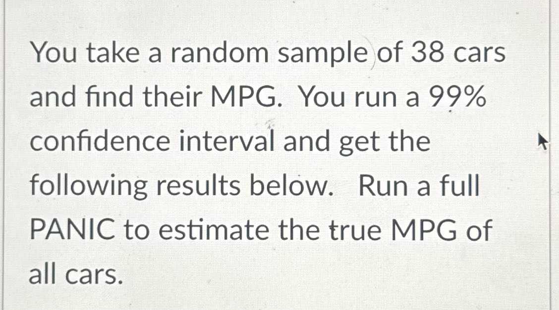 Is this a mean or a proportions? You take a