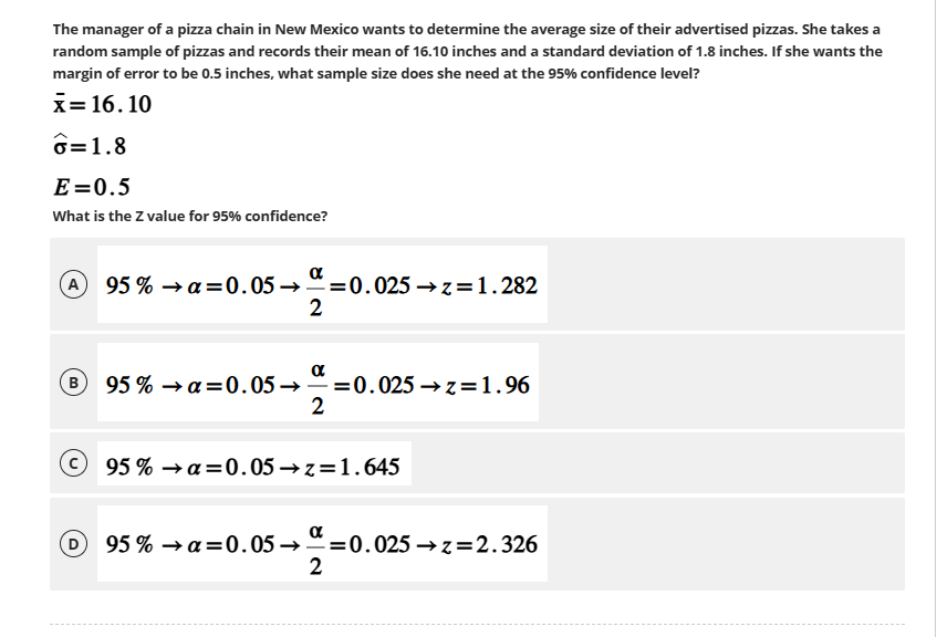 The manager of a pizza chain in New Mexico wants