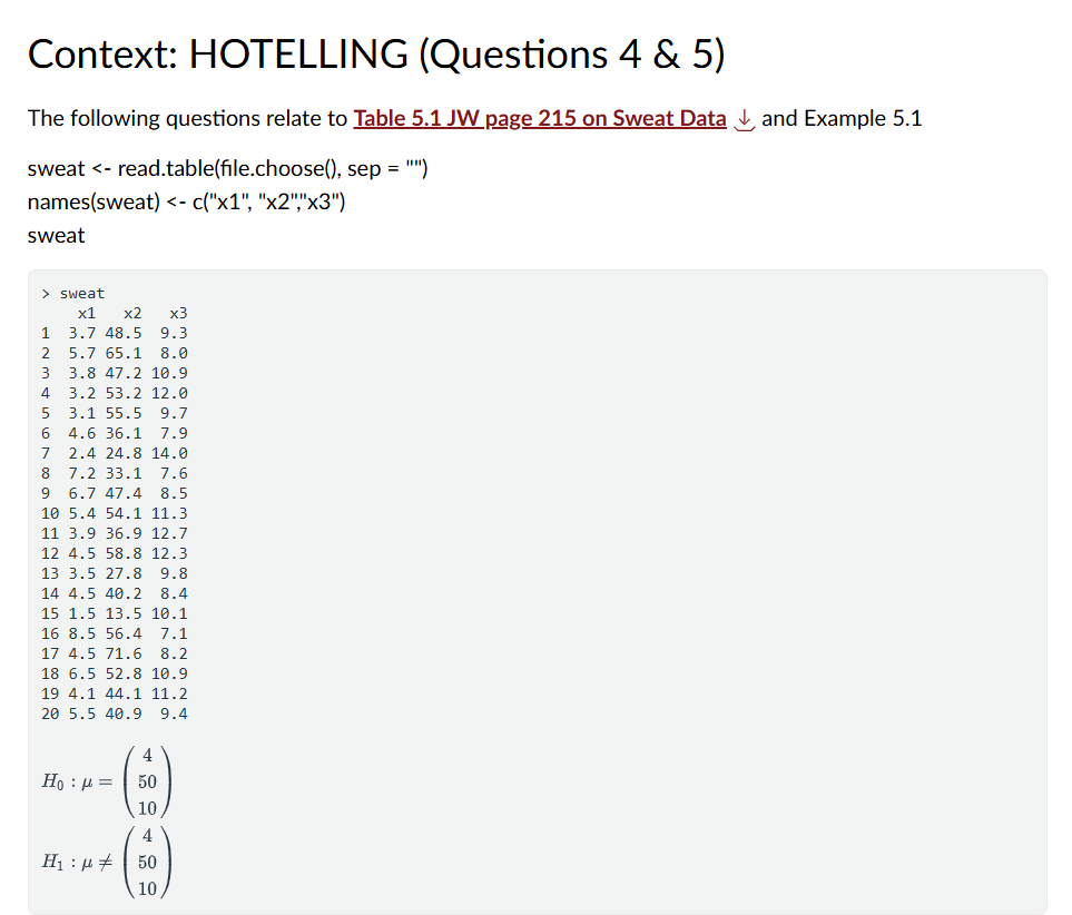 Use R to help solve these questions as well.
