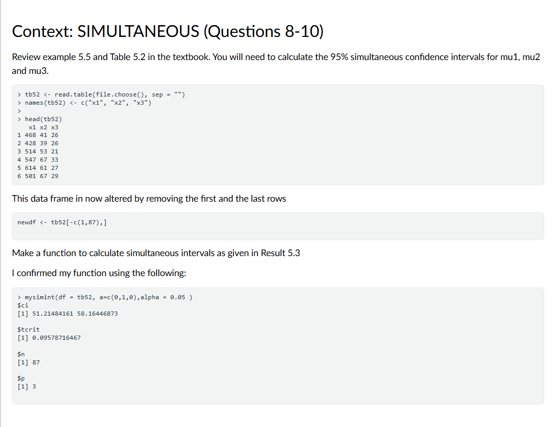 Use the information from example 5.5 and the data