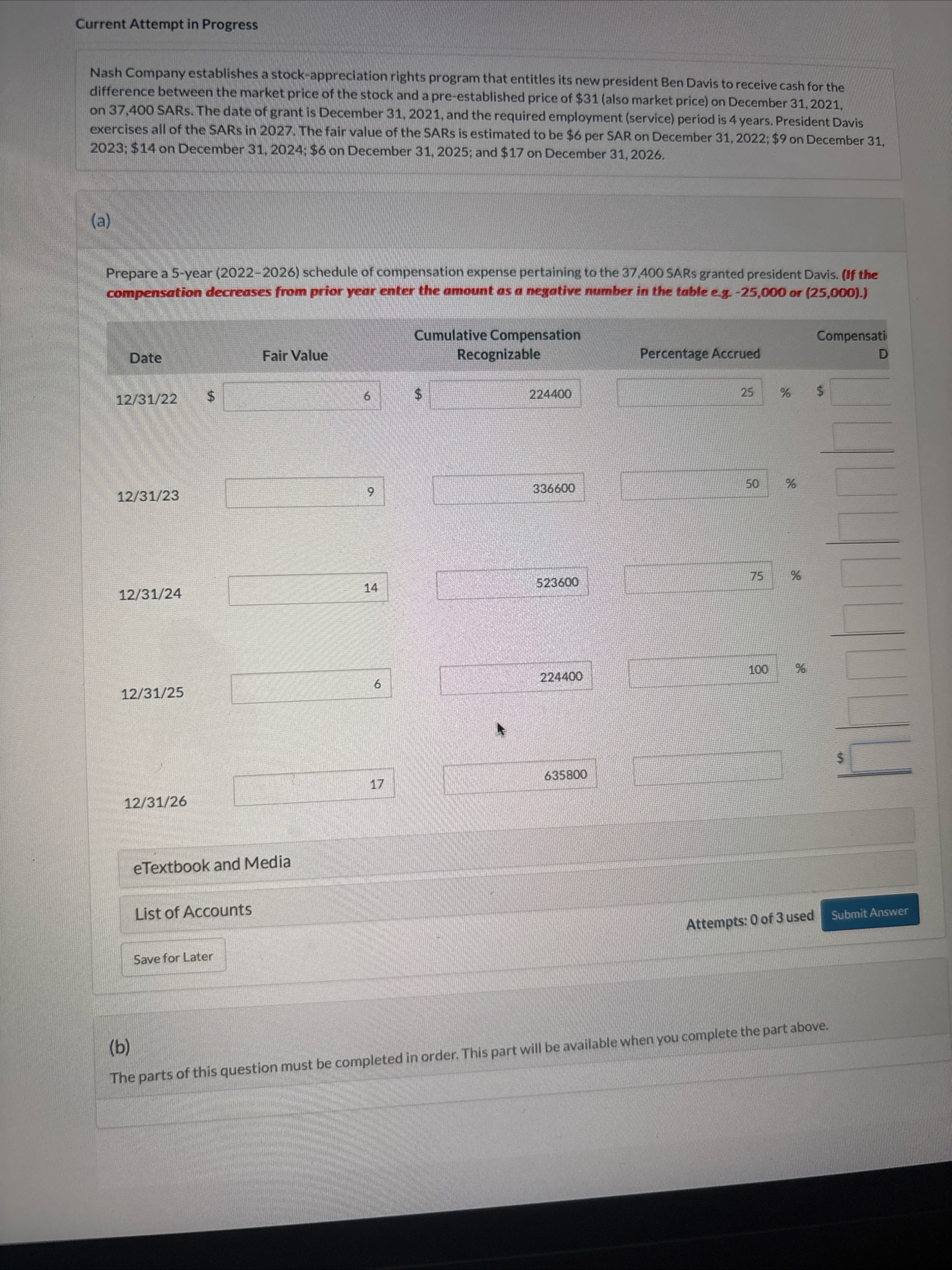 Current Attempt in Progress Nash Company