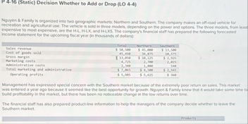 P 4 - 1 6 ( Static ) Decision Whether to Add or