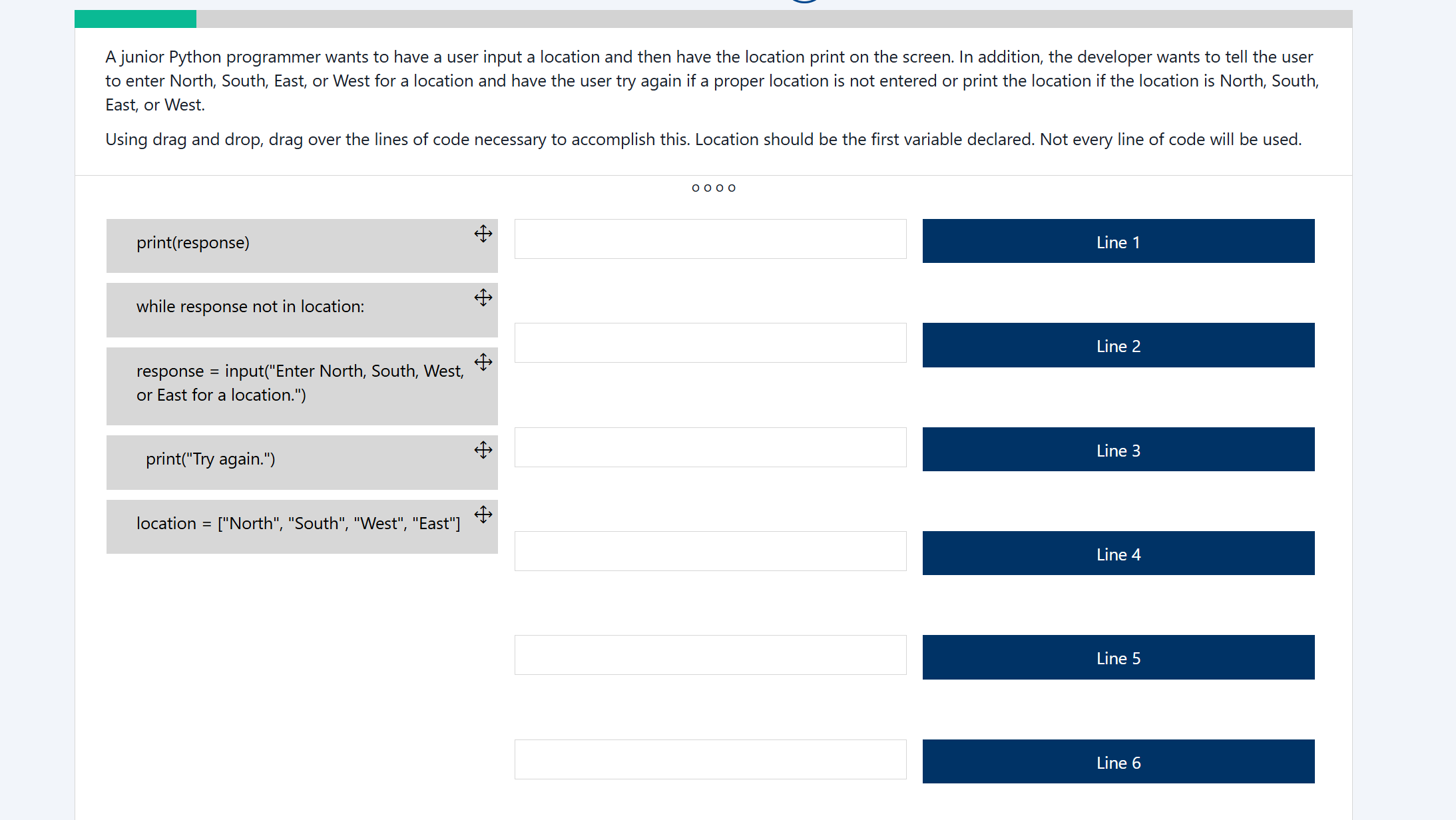 A junior Python programmer wants to have a user